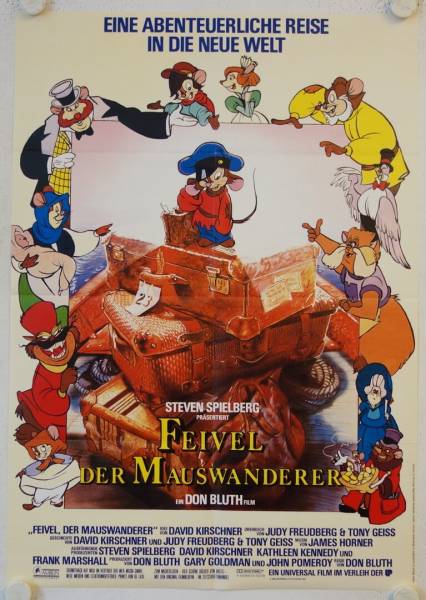 Feivel der Mauswanderer originales deutsches Filmplakat